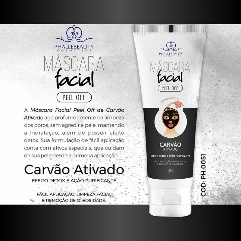 Máscara Facial Peel Off Carvão Ativado