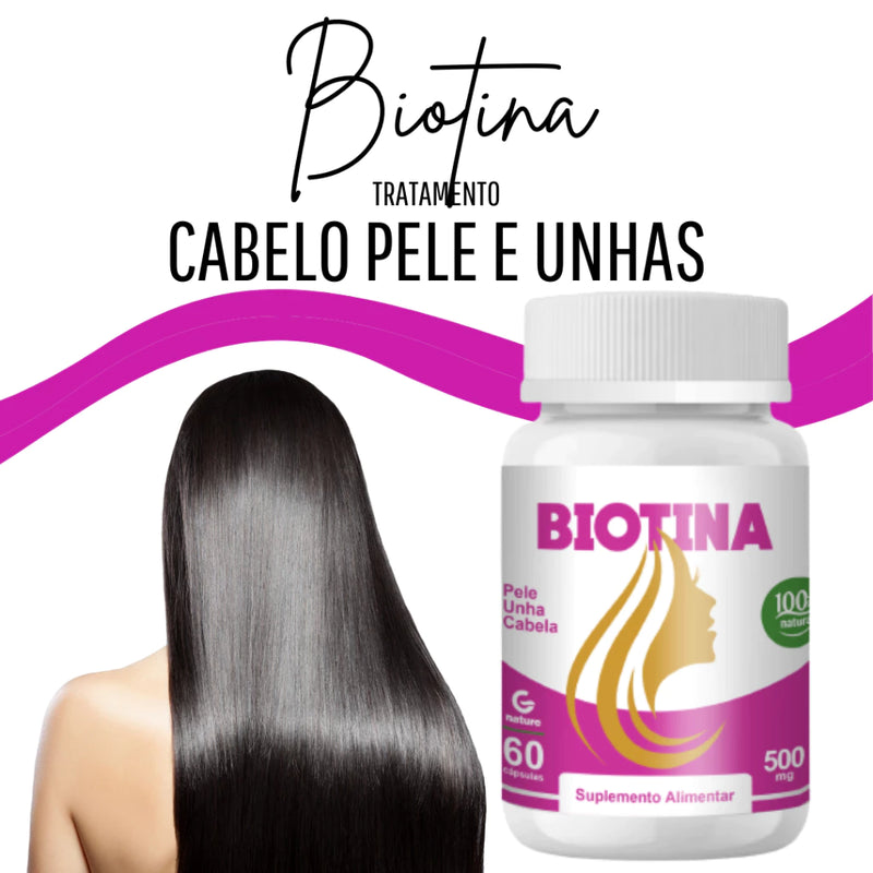 Biotina Premium Cabelos, Pele e Unhas