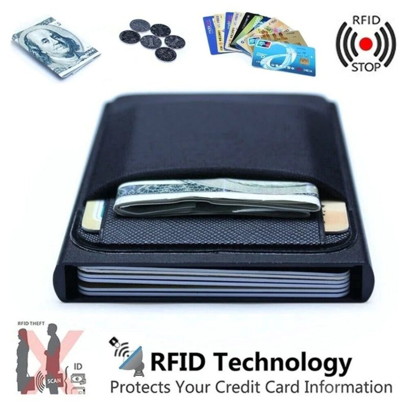 Carteira Automática RFID Protect Card Unissex