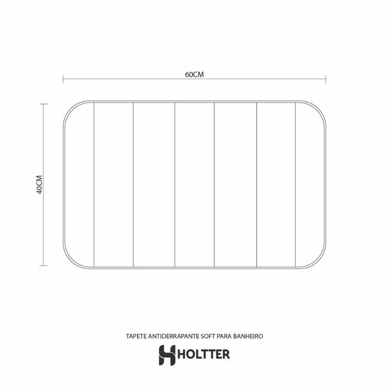Tapete Soft Antiderrapante Macio para Banheiro Conforto e Luxo
