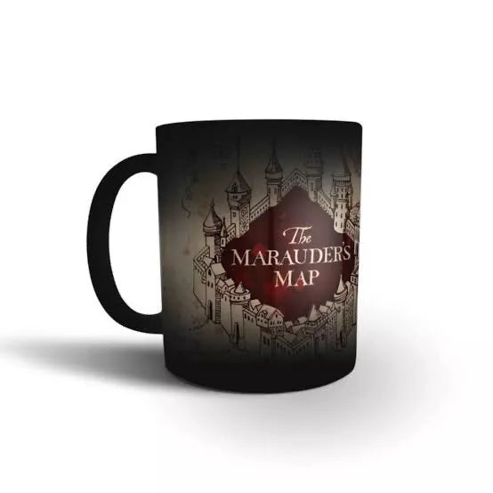 Caneca Mágica Harry Potter Mapa Do Maroto Personalizável Com o Seu Nome