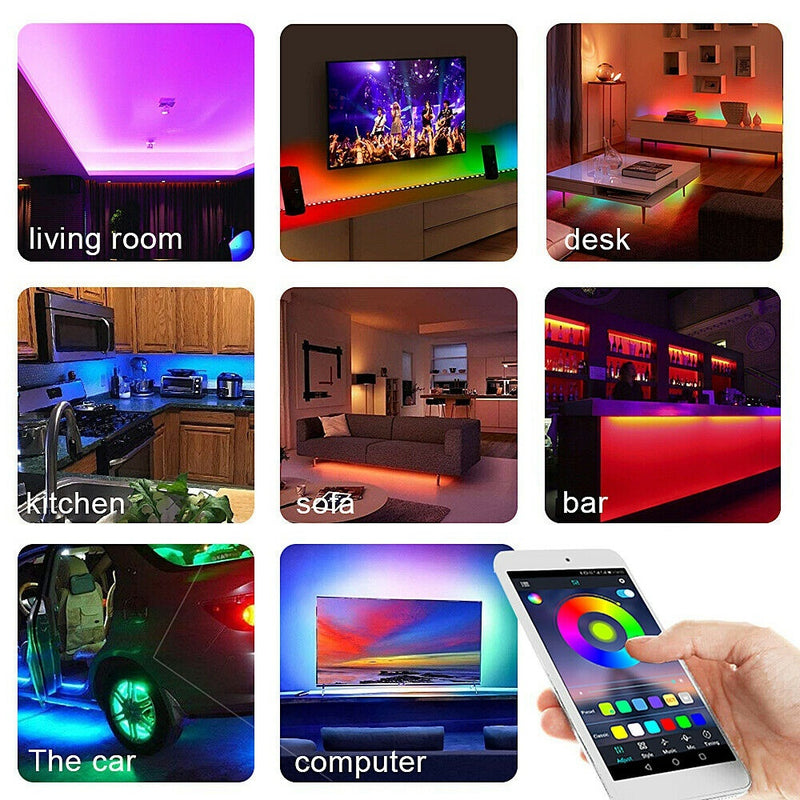 Fita LED RGB Kefeng Controle Alexa WIFI 5050