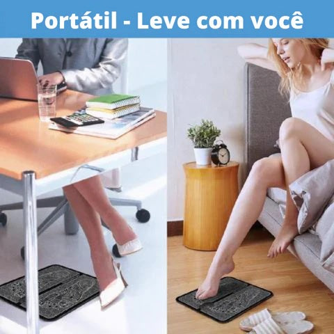 EMS Tapete Massageador Elétrico para Pés AliviumFast